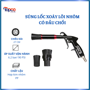 Súng lốc xoáy lõi nhôm có đầu chổi