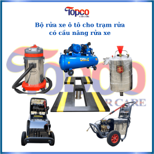 trọn bộ thiết bị rửa xe ô tô chuyên nghiệp