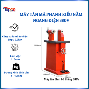 Máy Tán Má Phanh Kiểu Nằm Ngang Điện 380V
