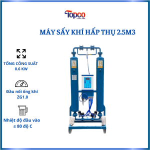 Máy sấy khí hấp thụ 2.5m³